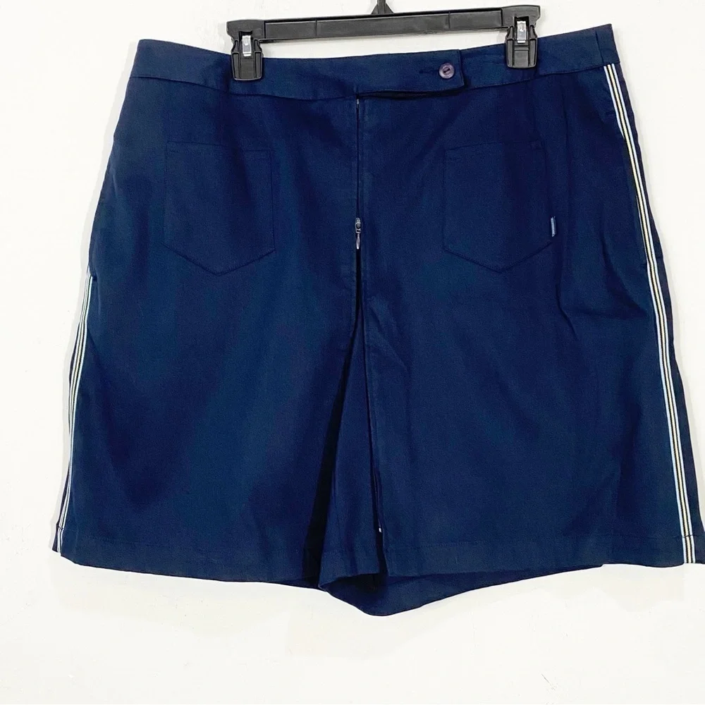 LIZGOLF Liz Claiborne Skort Navy Blue Size 18 Skirt Golf Preppy Country Club